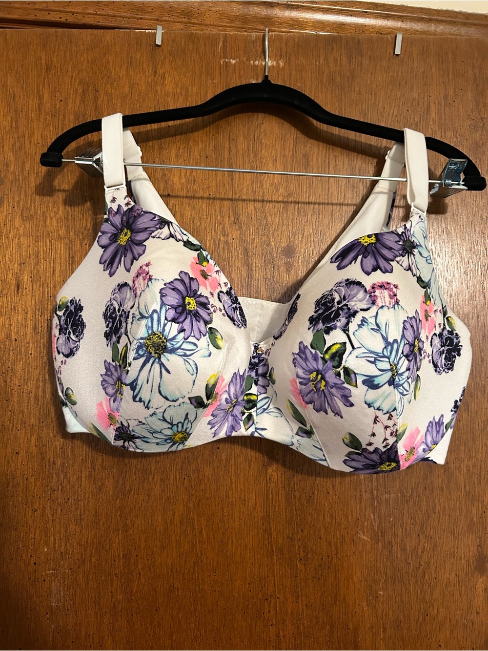 Cacique Lightly Lined Balconette Floral Bra in EUC